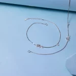 Charm Cluster Sterling Silver Anklet