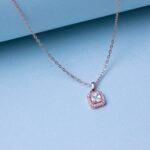 Blush Square Solitaire Chain