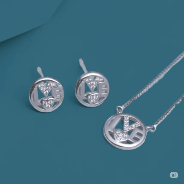 Chain and Earrings Set