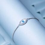 Marquise Evil Eye Bracelet with Zircon Halo