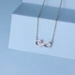 Silver Infinity Heart Pendant Chain