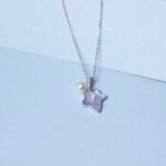 Silver Star & Pearl Pendant Chain