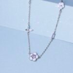 Multi-Charm Floral Motif Necklace