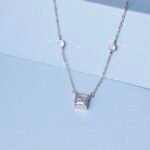 Cube-Cut Geometric Pendant Necklace