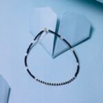 Beaded Silver Anklet