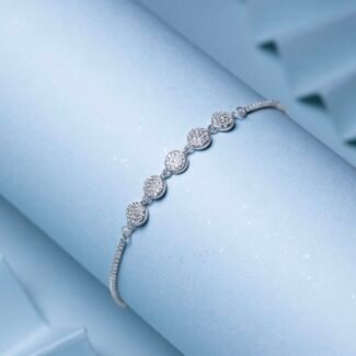 Viva Cerchi Adjustable Silver Bracelet